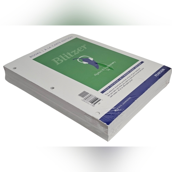 Blitzer Algebra & Trigonometry 5th Edition Your Textbook In Binder-Ready Edition - Picture 4 of 4